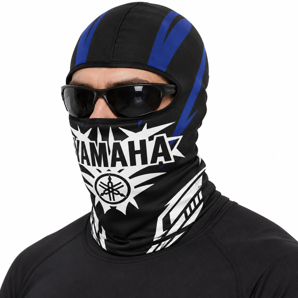 Cagoule Moto Thermique Balaclava Yamaha Black - قناع واقي وجه كامل حراري للدراجات النارية
