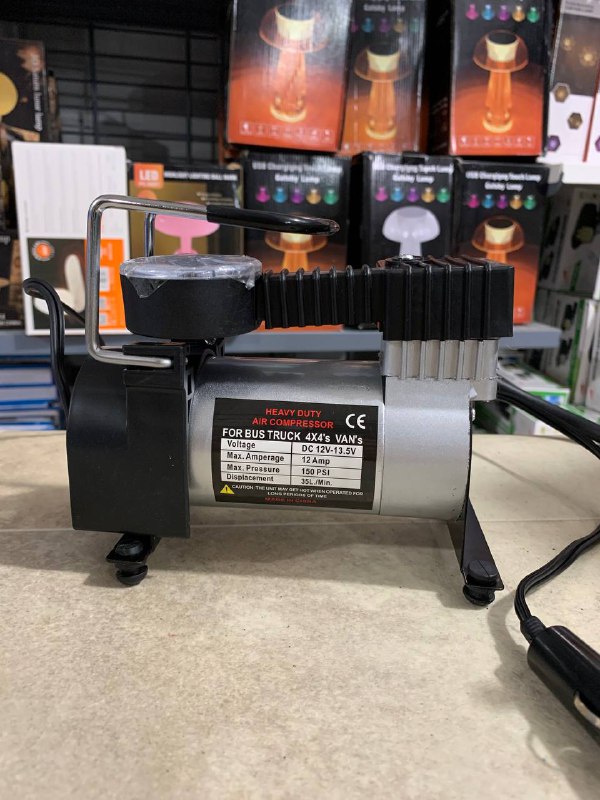 Air Compresseur et Gonfleur de pneu DC 12V prise allume ci-gare