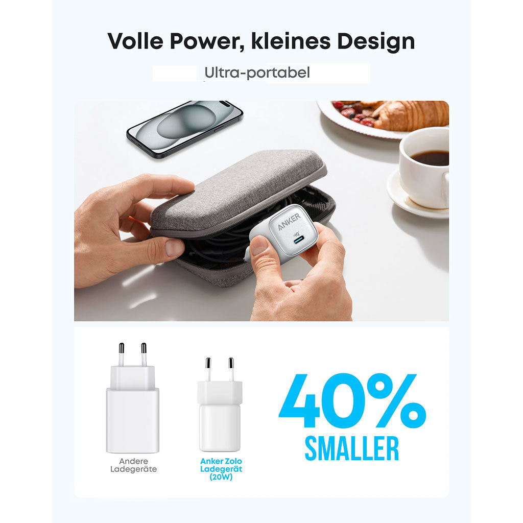 Boite Chargeur Anker Zolo Original 20W USB-C - شاحن أصلي