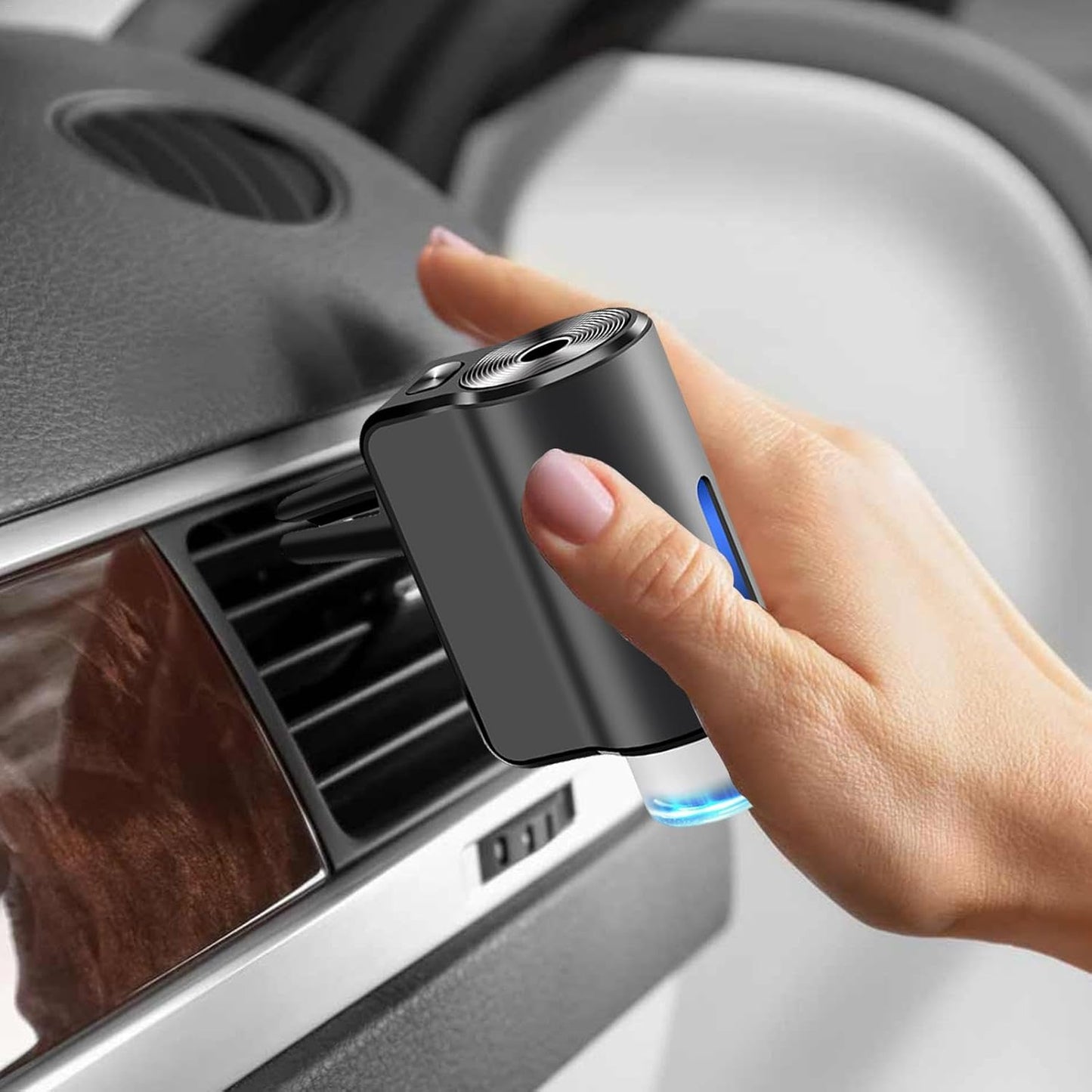 Diffuseur d'huile intelligent à clip sortie de climatisation avec 3 recharge - طقم معطر سيارة