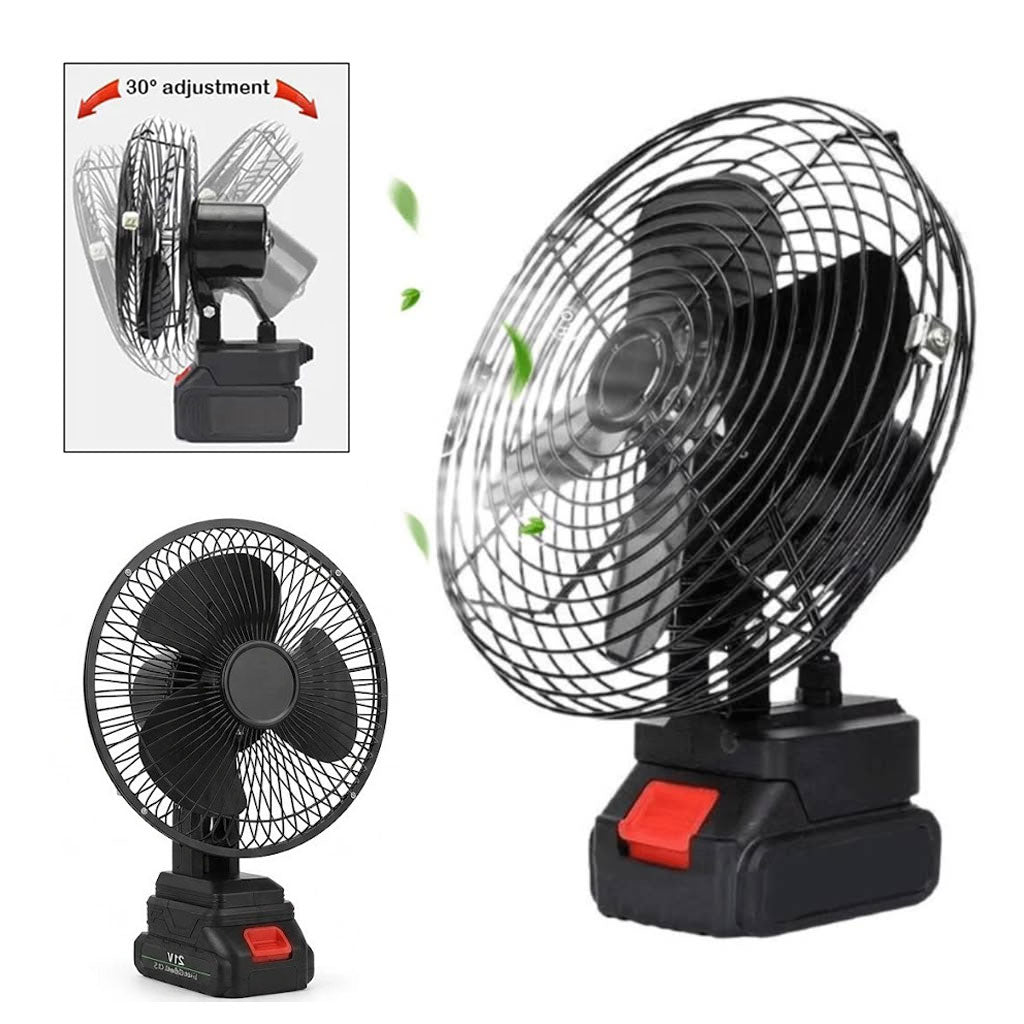 Ventilateur de Table Rechargeable avec Batterie Lithium 24V - مروحة مع بطارية كبيرة قابلة للشحن