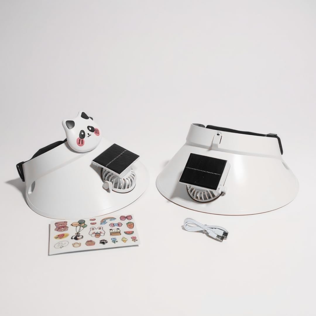 Casquette Anti-Chaleur avec Ventilateur Solaire et Rechargeable USB - قبعة التبريد الشمسية الذكية مع مروحة مدمجة قابلة للشحن