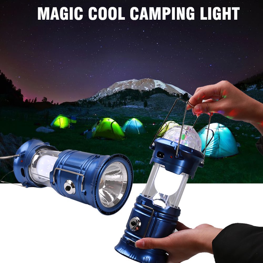 Camping light lantern 3IN1 multi-fonction Rechargeable lamp ,torch ,disco ball rotatif
