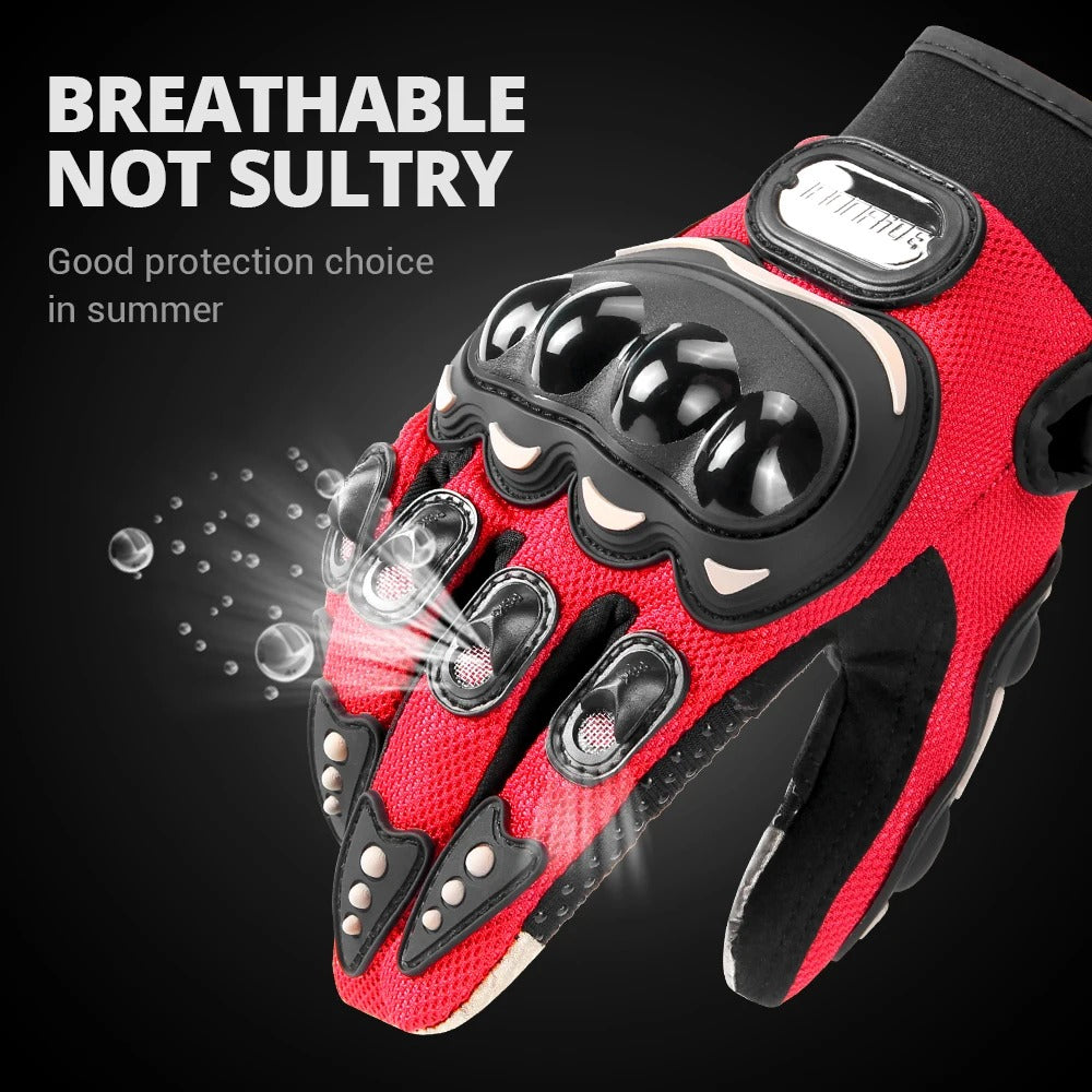 Pack Moto Hiver Cagoule Professionnel + Gants Pro Biker respirants avec protections antidérapantes