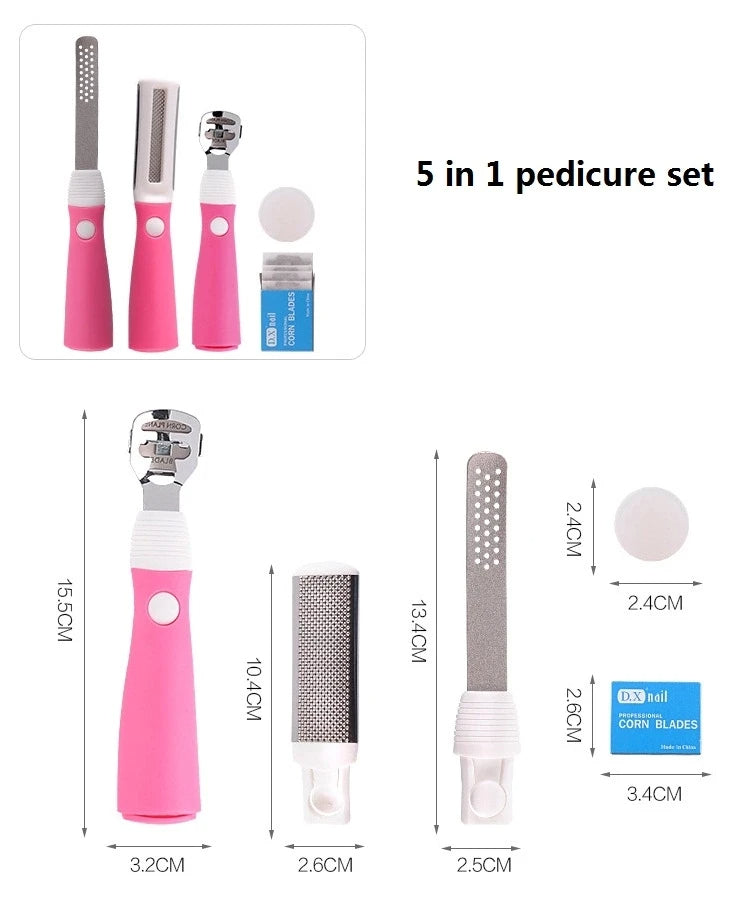 Kit de 3 Pcs Râpe de pédicure professionnelle