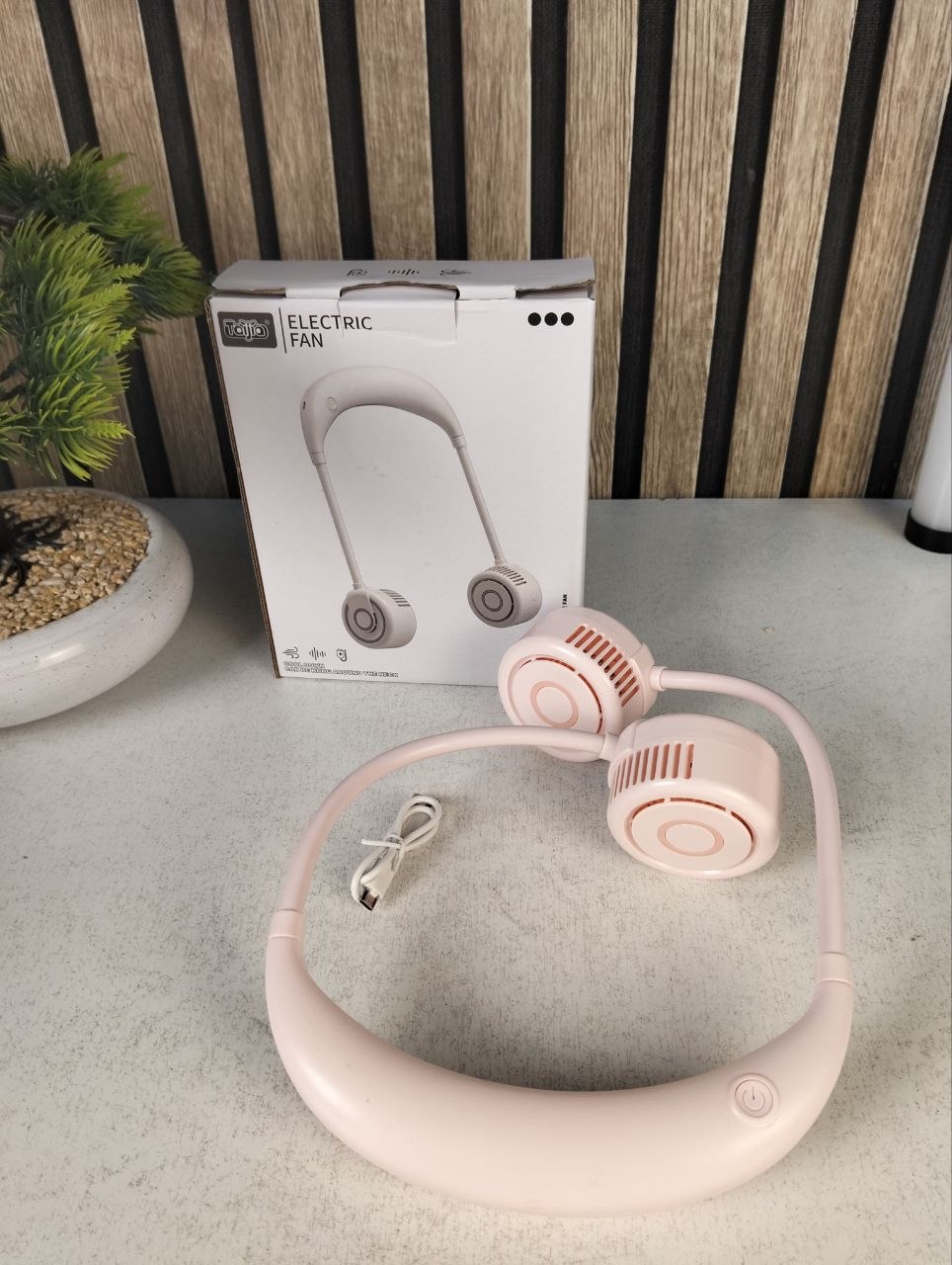 Ventilateur de Cou Portable Rechargeable USB NO.TJ-32A - مروحة العنق المحمولة