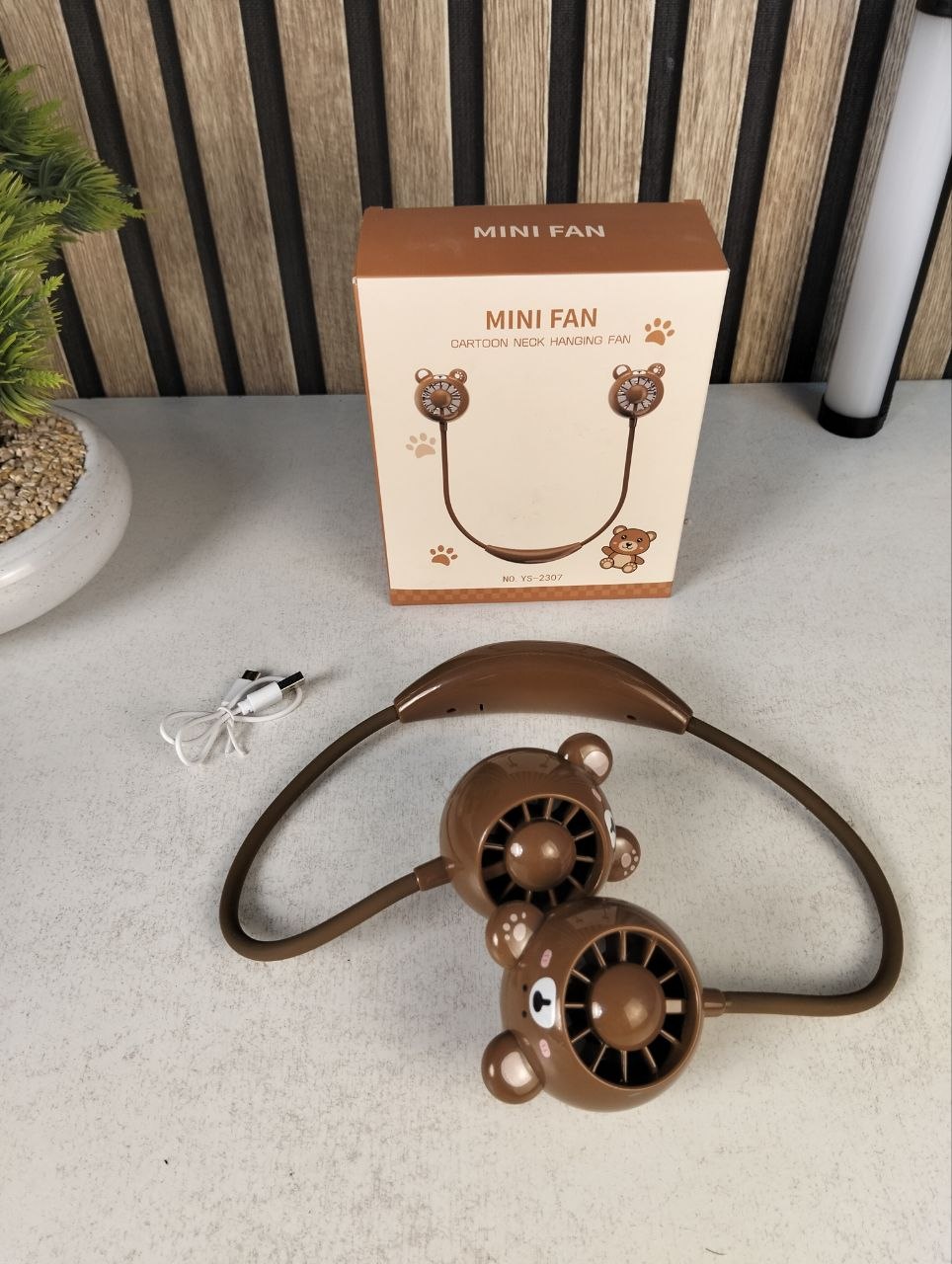 Mini Ventilateur de Bureau Orientable USB - Compact et Ultra-Silencieux - مروحة العنق المصغرة والمرنة للتبريد الصامت
