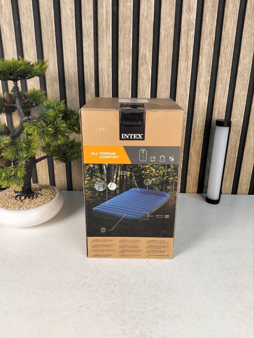 Matelas de Camping Intex TruAire Twin Technologie Fiber-Tech avec Pompe USB150 - فرشة التخييم الهوائية الفاخرة مع مضخة ومسند رأس