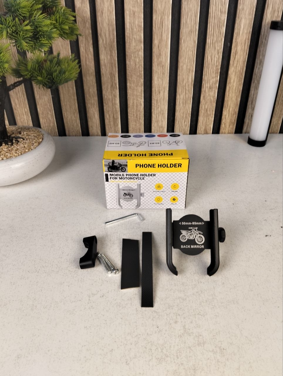 Support Téléphone Vélo et Moto En Aluminium Fixation Griffe d'Aigle Ultra-Stable Orientable à 360° - حامل الهاتف المعدني والمقاوم للصدمات للدراجات النارية والبرية