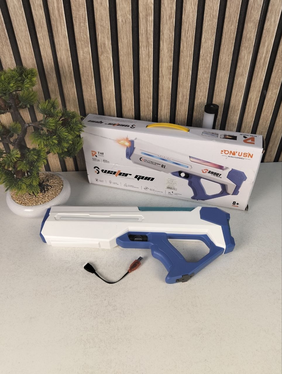 Pistolet à Eau Électrique Automatique Recharge Rapide Portée Longue Distance (8-10m) - مسدس الماء الكهربائي أوتوماتيكي التعبئة وبعيد المدى
