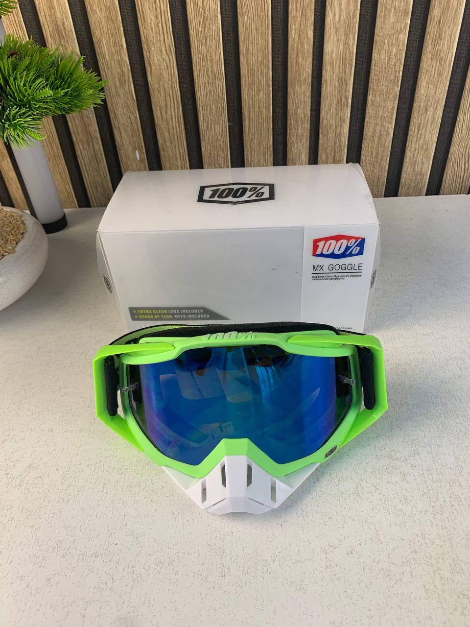 Lunettes Motocross RX Goggles RaceCraft Protection Totale Coupe-vent - نظارات سائقي الدراجات