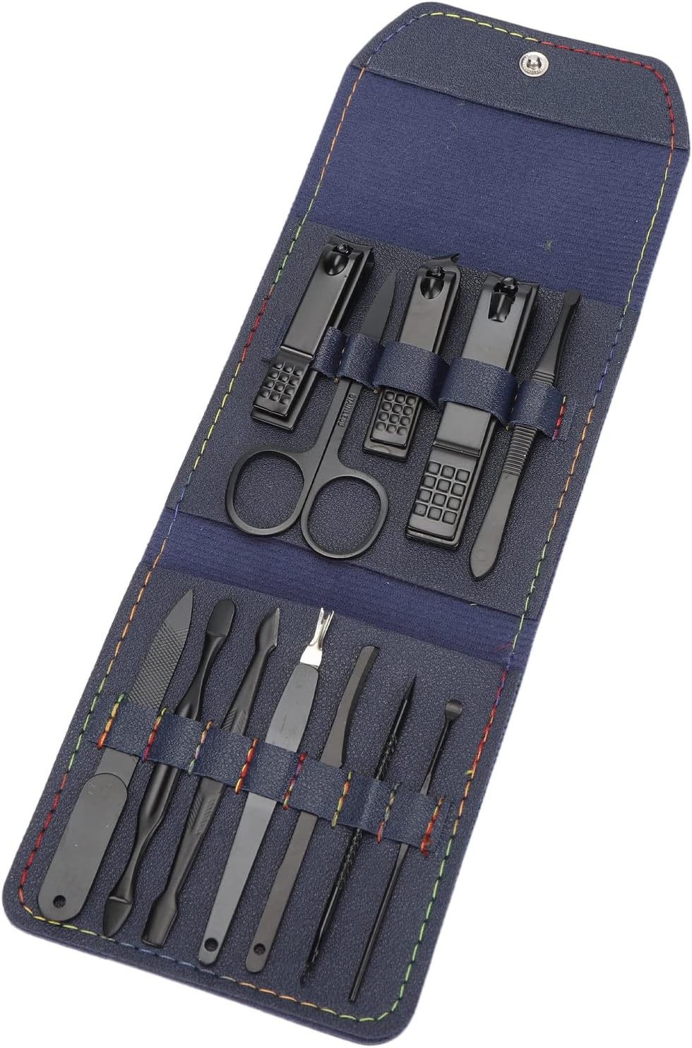 Ensembles 12 pcs de coupe-ongles professionnels en acier inoxydable