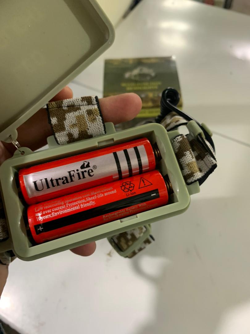Lampe Frontale LED Motif Camouflage Rechargeable
