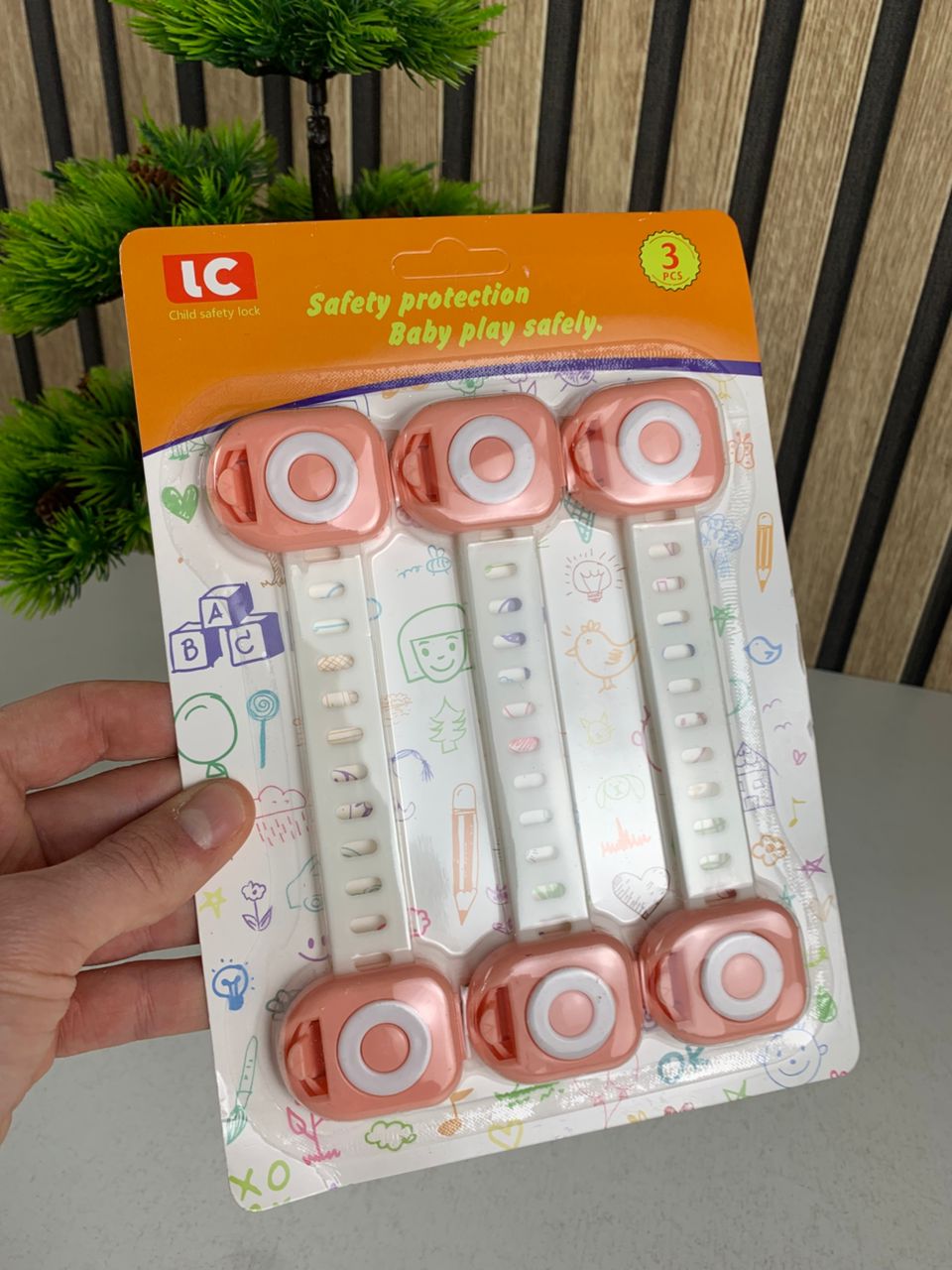 Pack de 3 verrous de sécurité enfant pour électroménager et tiroirs – طقم قفل حماية للأطفال