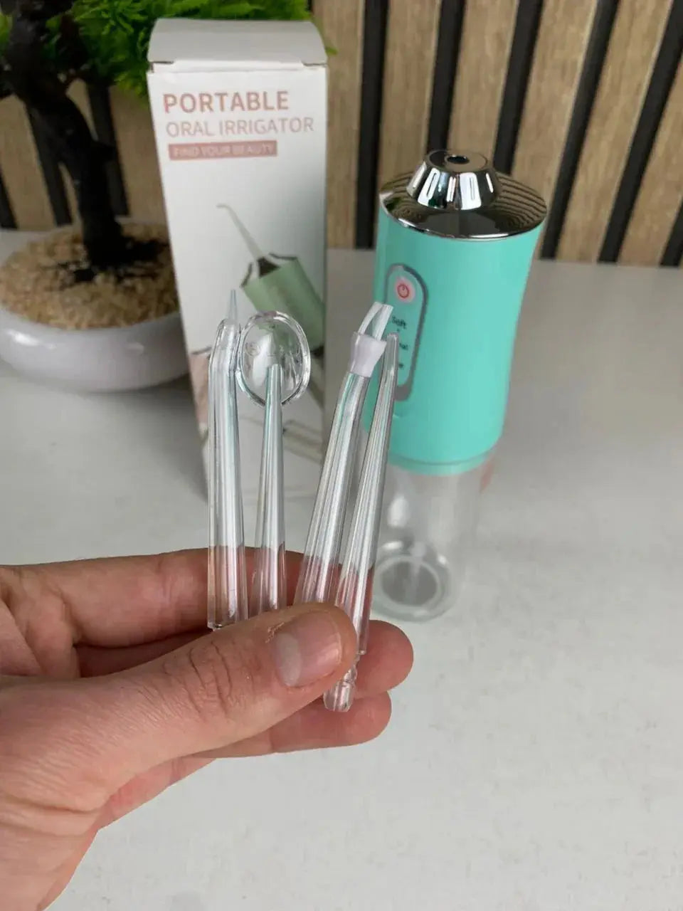 Hydropulseur dentaire électrique sans fil Rechargeable par USB – جهاز تنظيف الأسنان