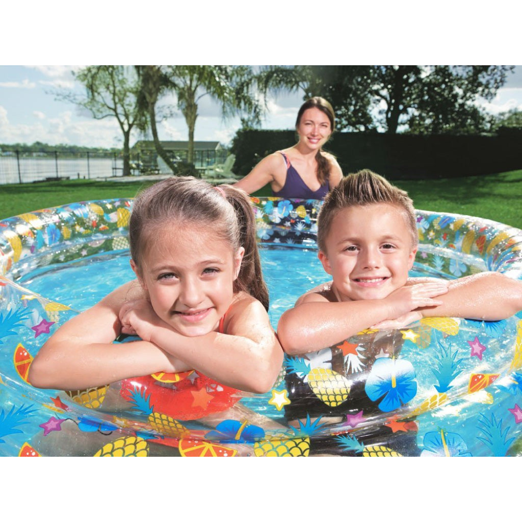 Piscine Ronde Gonflable en 3 Anneaux Fruits Pour Enfants Bestway 51048