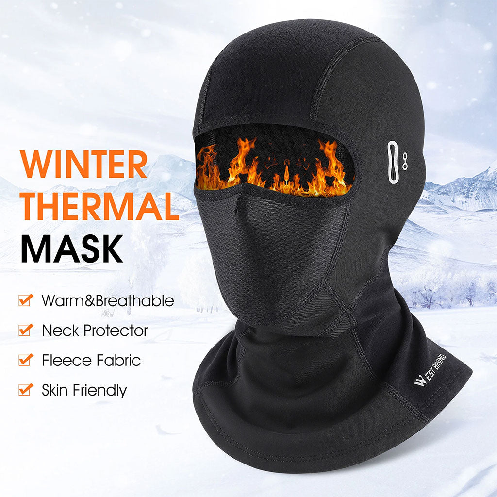 Cagoule Moto d’hiver Professionnel Tissue de Haute Qualité avec Emplacement pour Lunettes – قناع شتوي للدرجات النارية