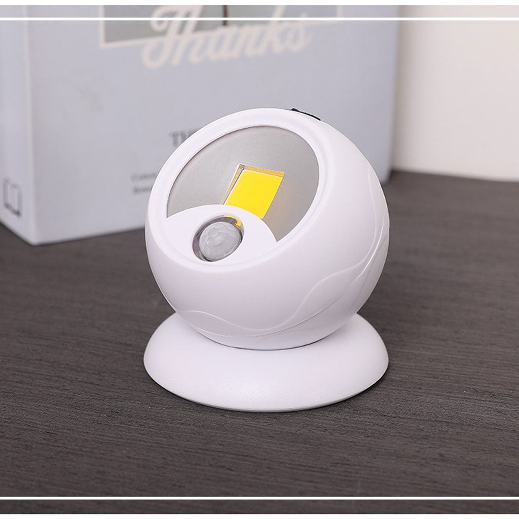 Pack 2 Lampe COB à détecteur de mouvement portable à 360 °