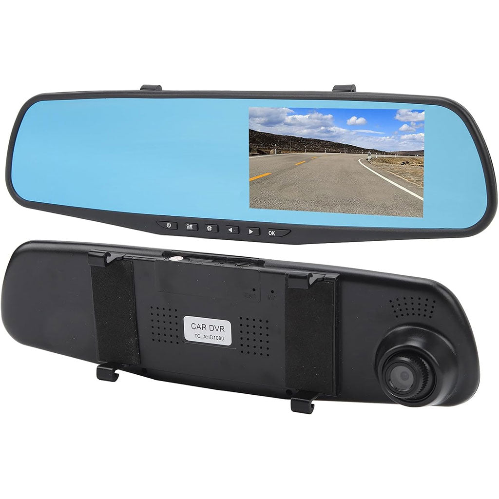 Rétroviseur et Caméra de voiture avant arrière FHD 1080P 4.3P