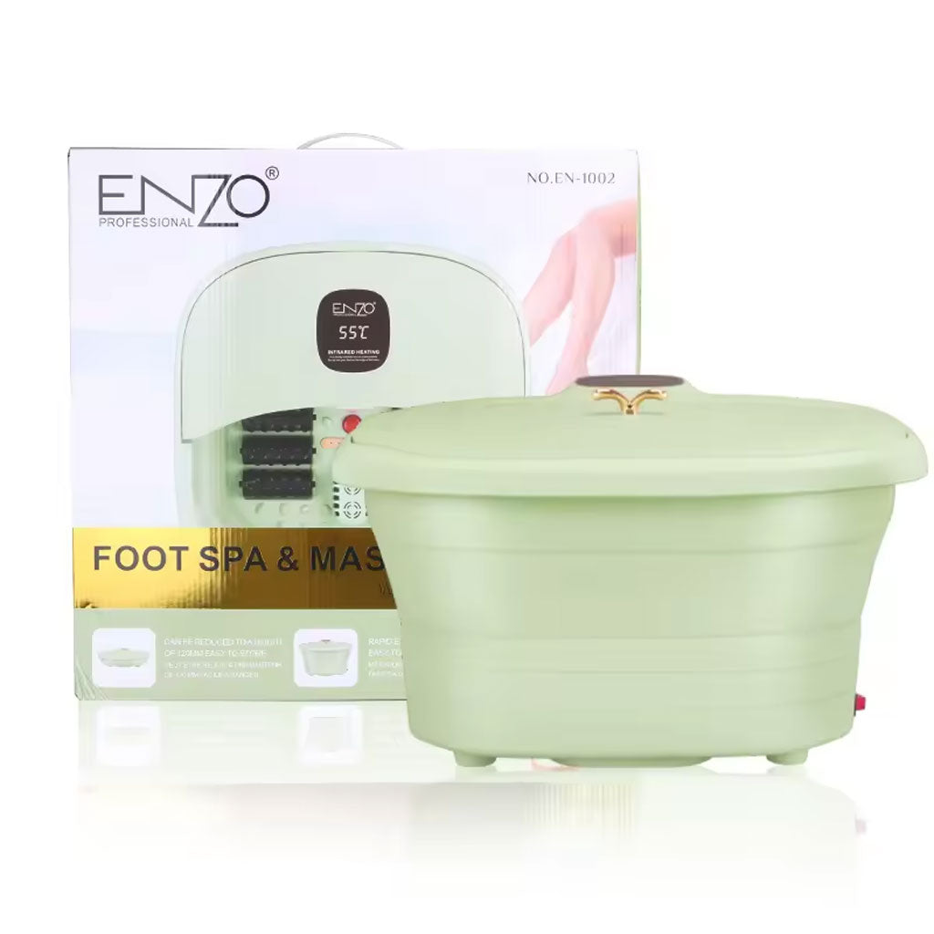 Appareil de jacuzzi pour les pieds Enzo avec outils spéciaux pour exfolier et nettoyer les pieds