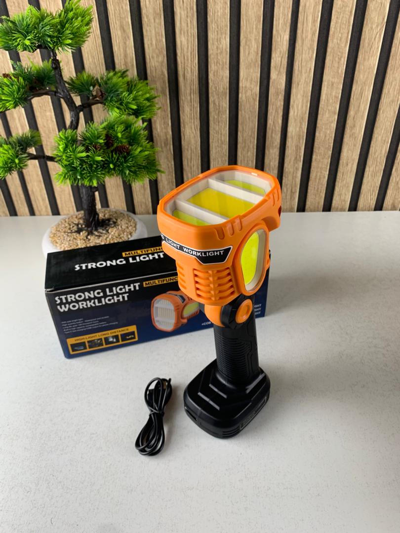 Lampe torche LED Rechargeable USB avec COB Lumière d’urgence – مصباح عالي السطوع