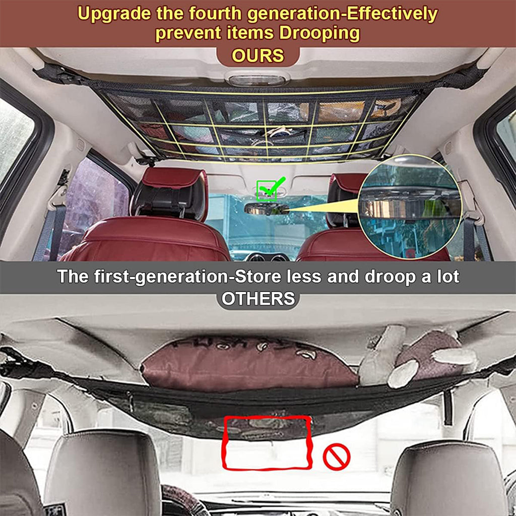 Filet de Rangement pour Toit Voiture Intérieur – منظم أغراض في سقف السيارة