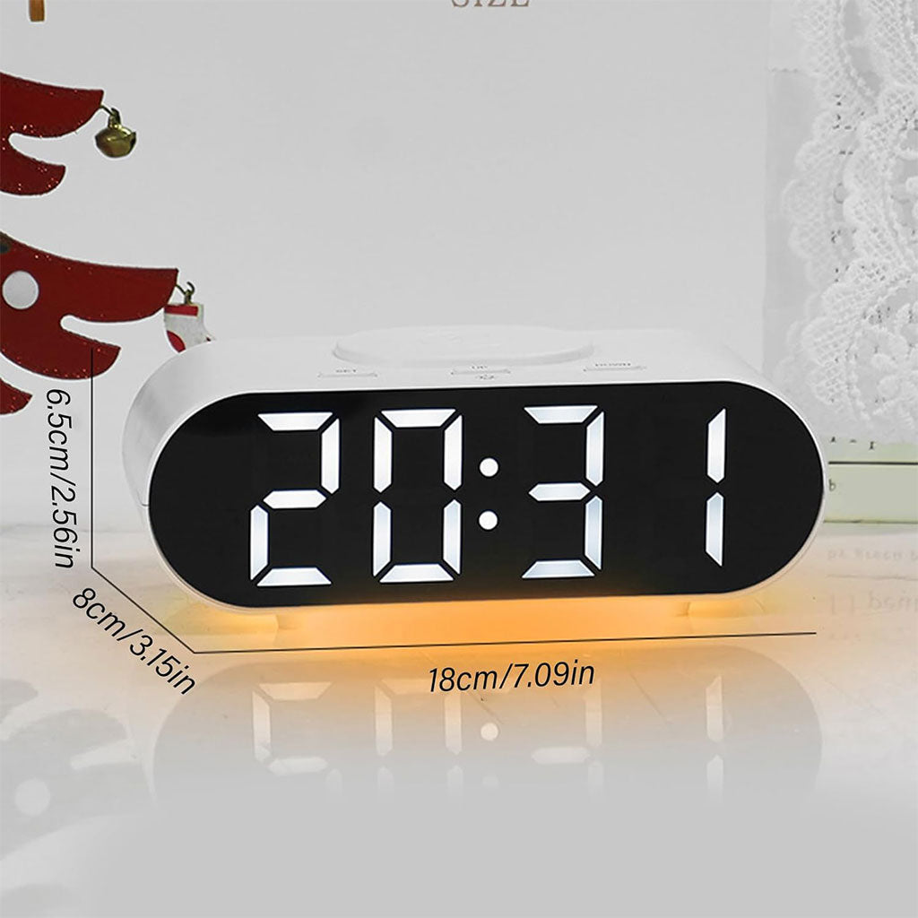 Horloge numérique LED et Chargeur Sans Fil GH9000 – ساعة منبه وشاحن لاسلكي