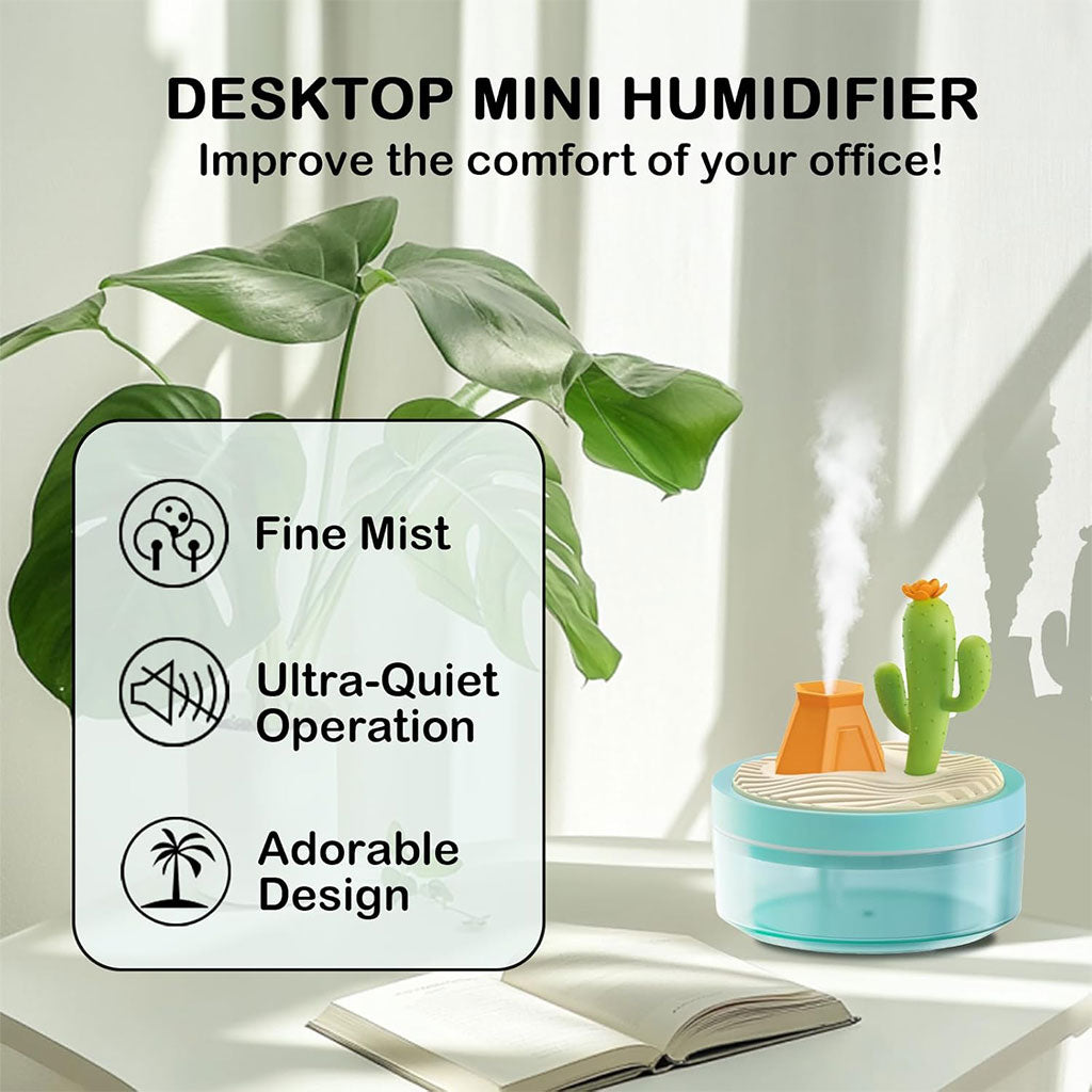 Humidificateur Portable avec Décoration de Paysage et Grand Réservoir de 320 ml – معطر جو محمول