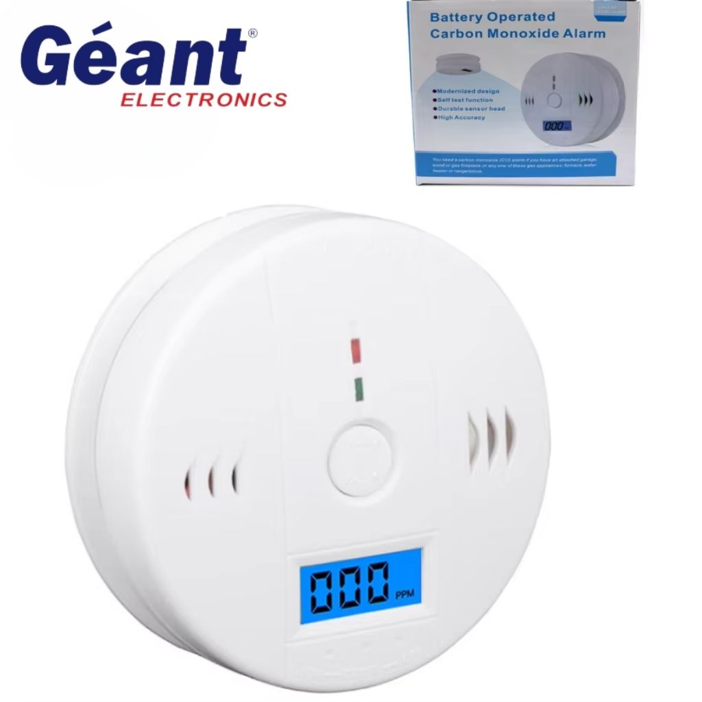 Alarme de monoxyde de carbone avec écran LCD - جهاز إنذار أول أكسيد الكربون