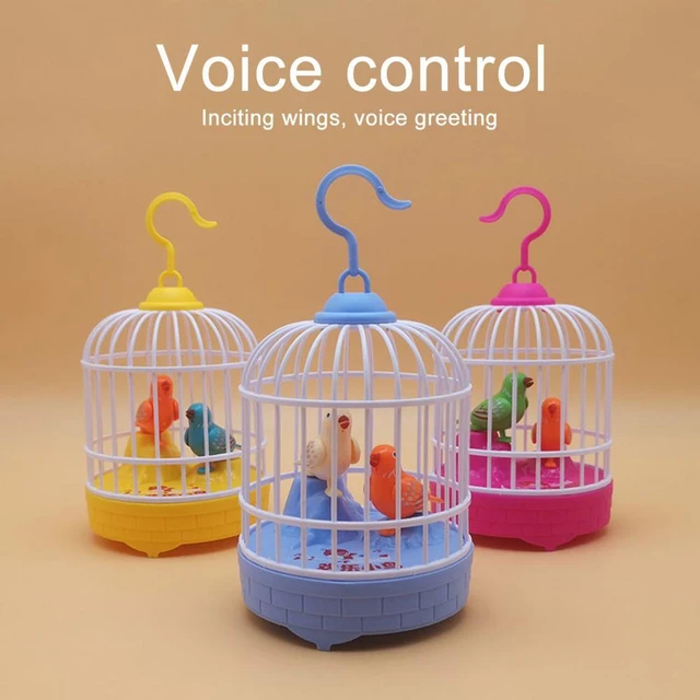 Cage à oiseaux Jouet éducatif d'enregistrement vocal avec de la musique et de la lumière - لعبة قفص عصافير لطيفة تعليمية للتسجيل صوتي مع الموسيقى والضوء