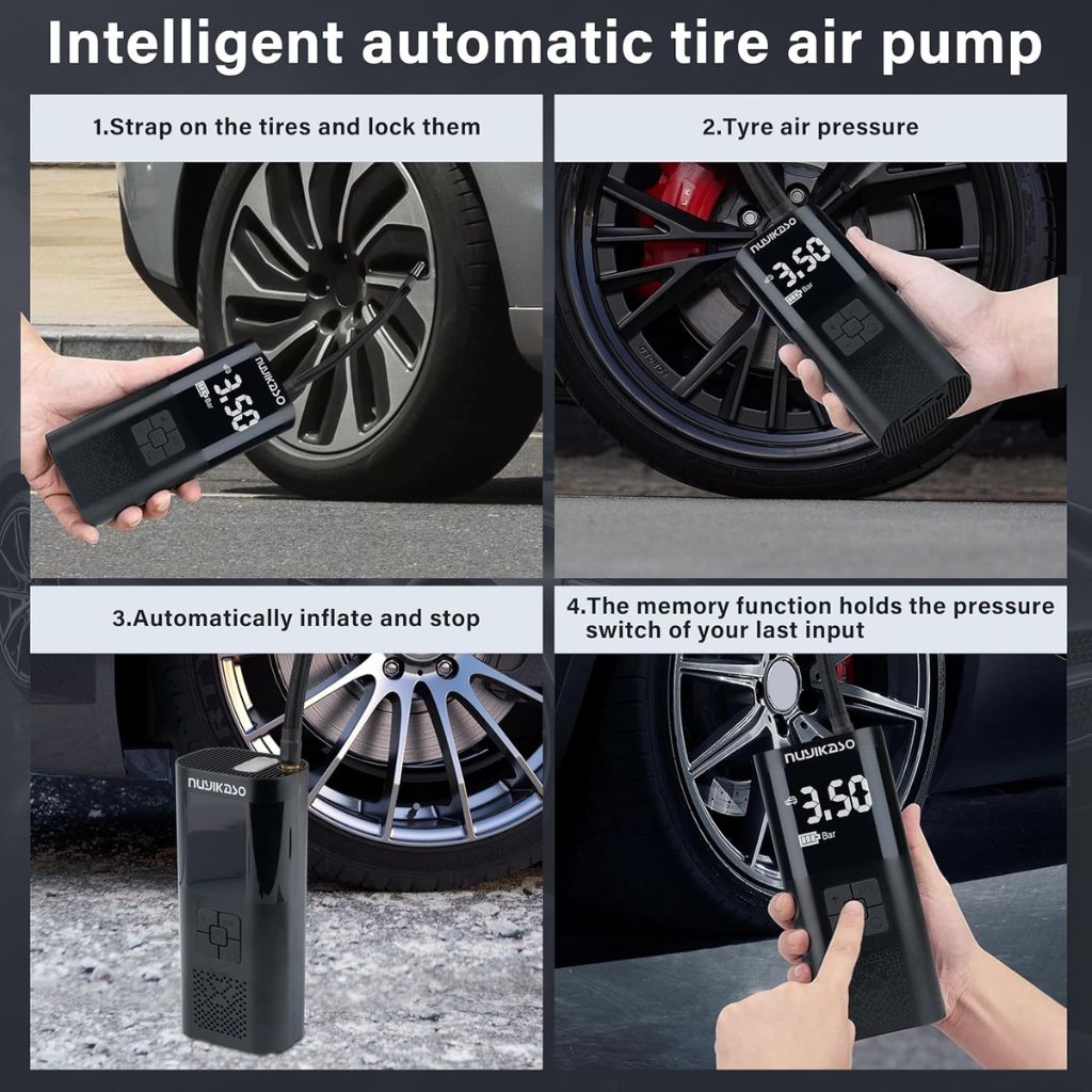 Wireless Pompe à Air Portable – مضخة هواء محمولة