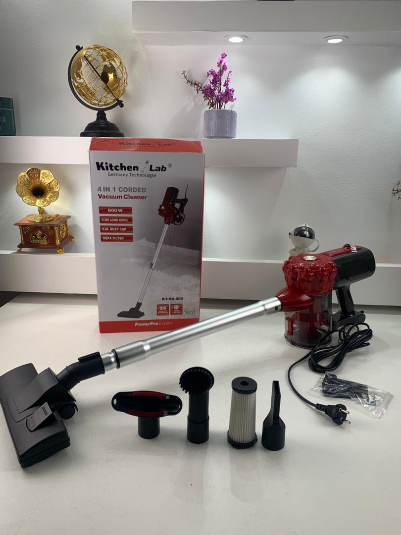 KitchenLab Aspirateur à main 4EN1 600W avec filtre HEPA – مكنسة أرضية كهربائية