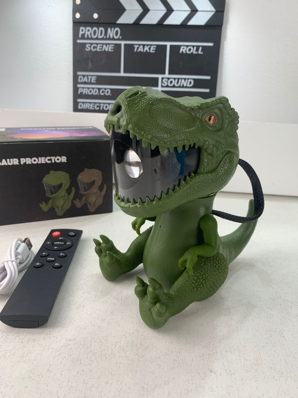 Dinosaure Projecteur Galaxie et Haut Parleur avec Télécommande – جهاز عرض نجوم ومكبر صوت