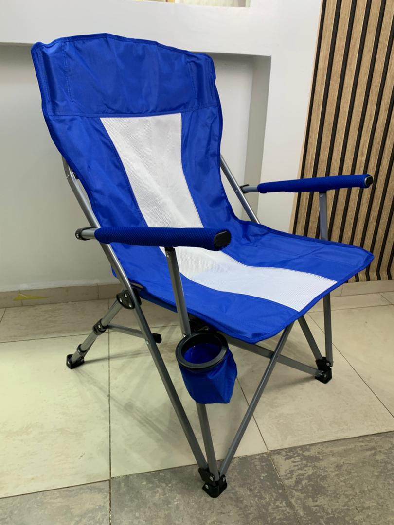Chaise de camping pliable légère et durable de qualité supérieure avec porte-gobelet – كرسي تخييم جودة عالية