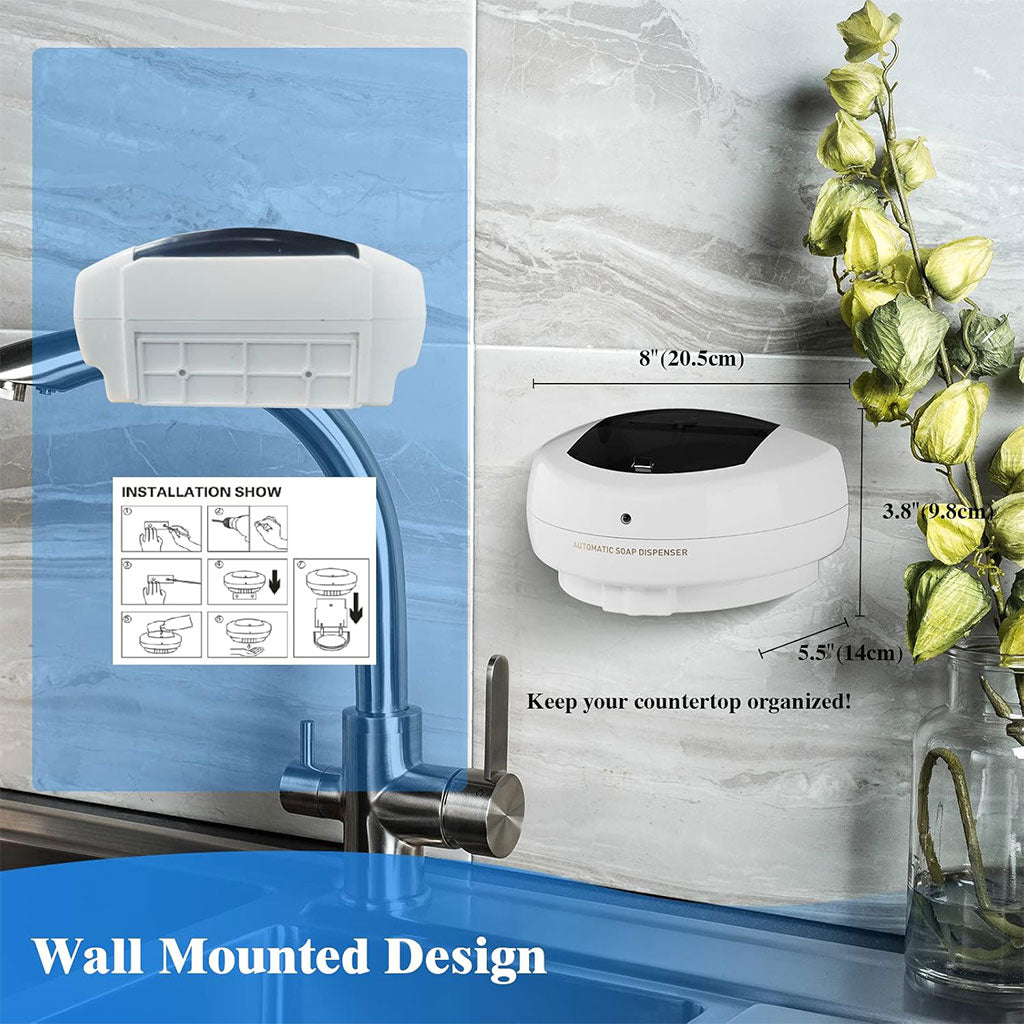 Distributeur automatique de savon 600 ml avec capteur infrarouge – موزع صابون أوتوماتيكي