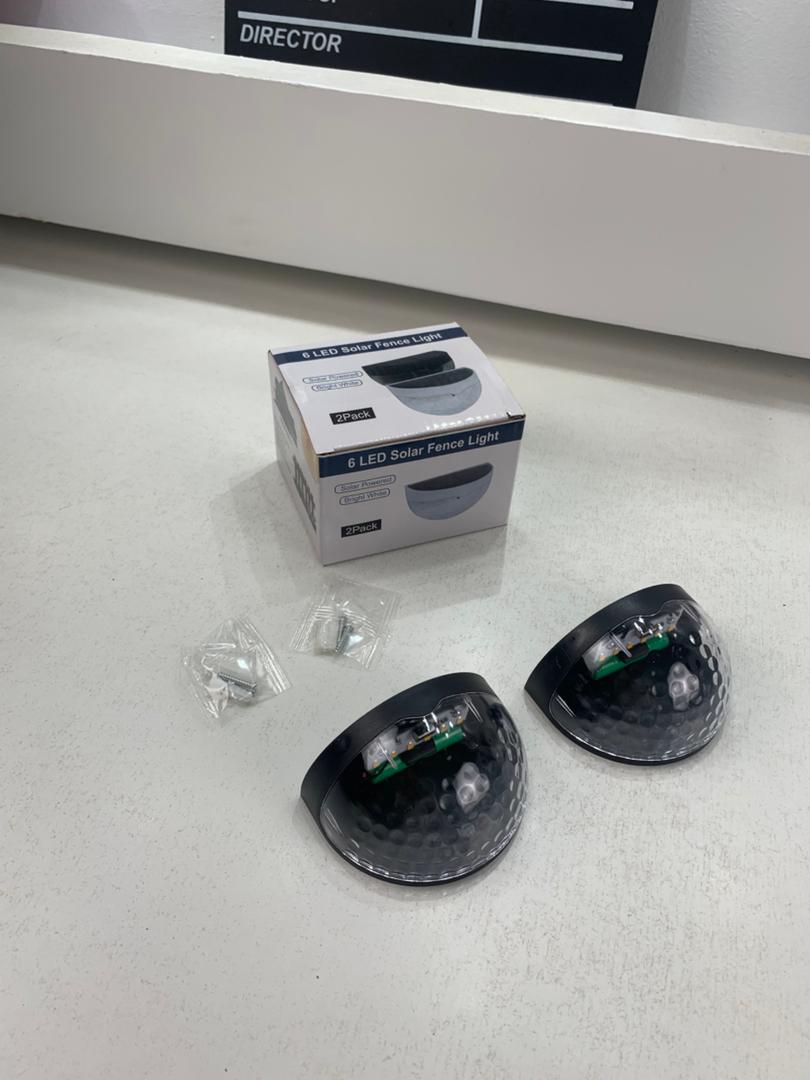 Pack 2 Lampes solaires pour clôture imperméable IP65 – مصابيح الإنارة الخارجية