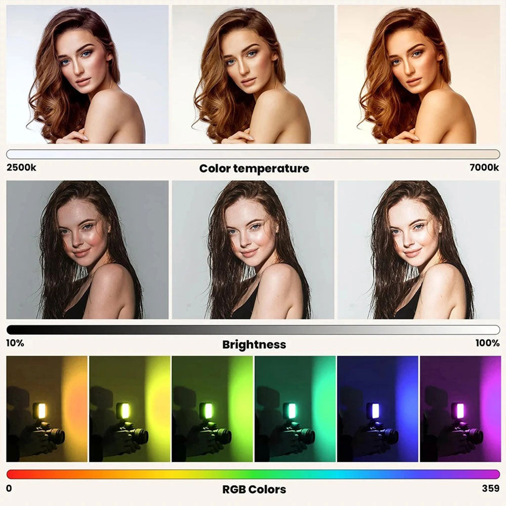 Lampe Selfie RGB Fil Light 3000-9900K U80PRO – مصباح لصناع المحتوى