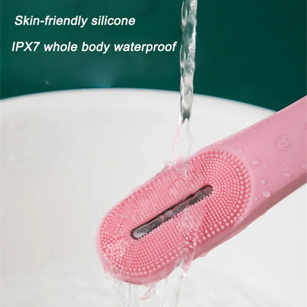 Appareil de Soin du Visage en Silicone nettoie les pores et les points noirs – فرشاة تنظيف الوجه بخاصية الإهتزاز