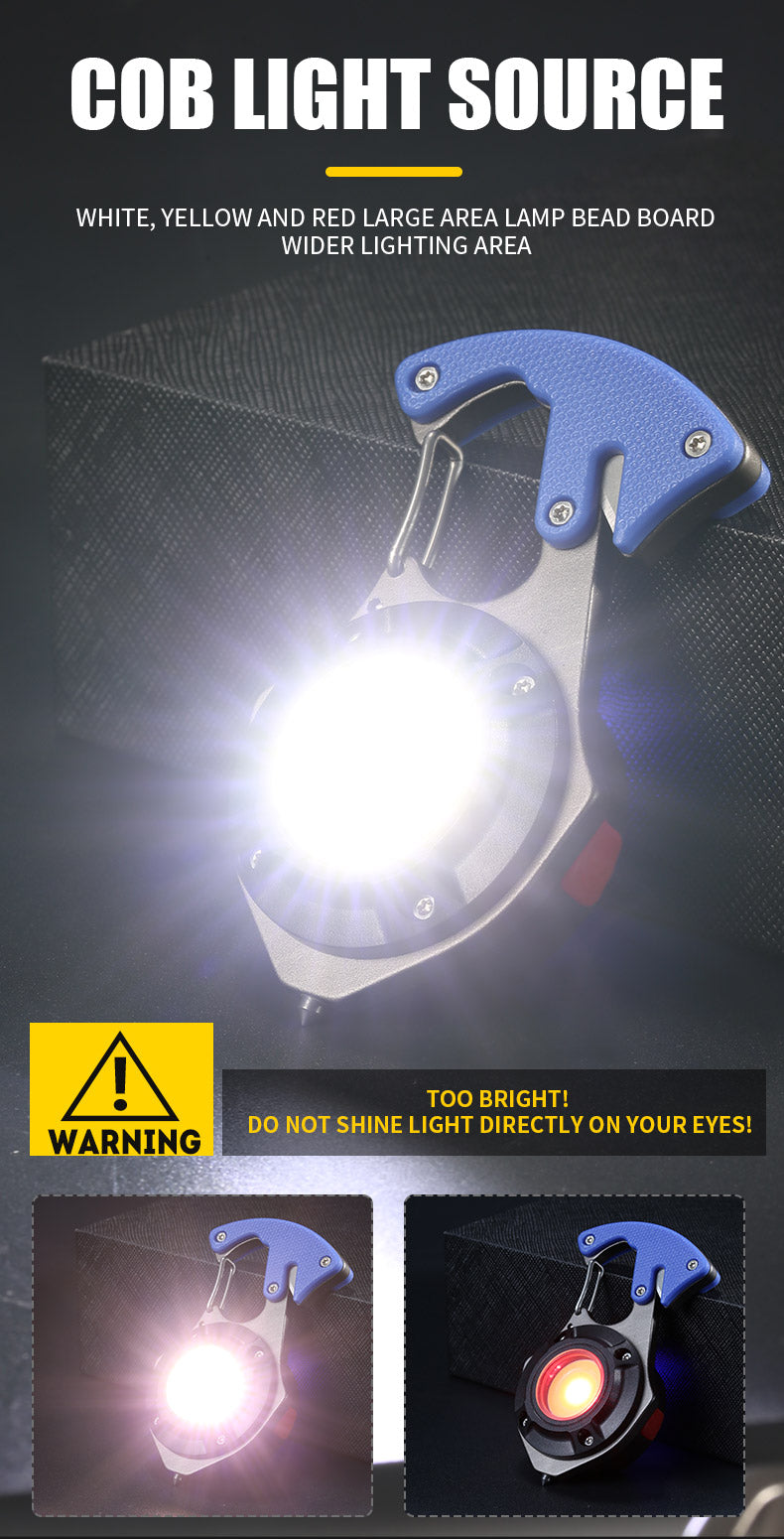 lampe de poche multifonctionnelle étanche Rechargeable à LED en alliage d'aluminium