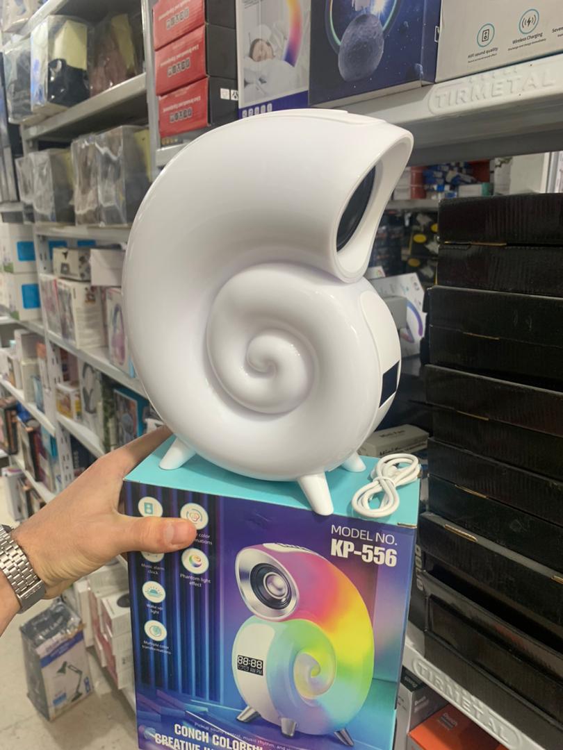 Lampe de Table avec Haut-parleur Bluetooth RGB – مكبر صوت ومنبه على شكل محارة