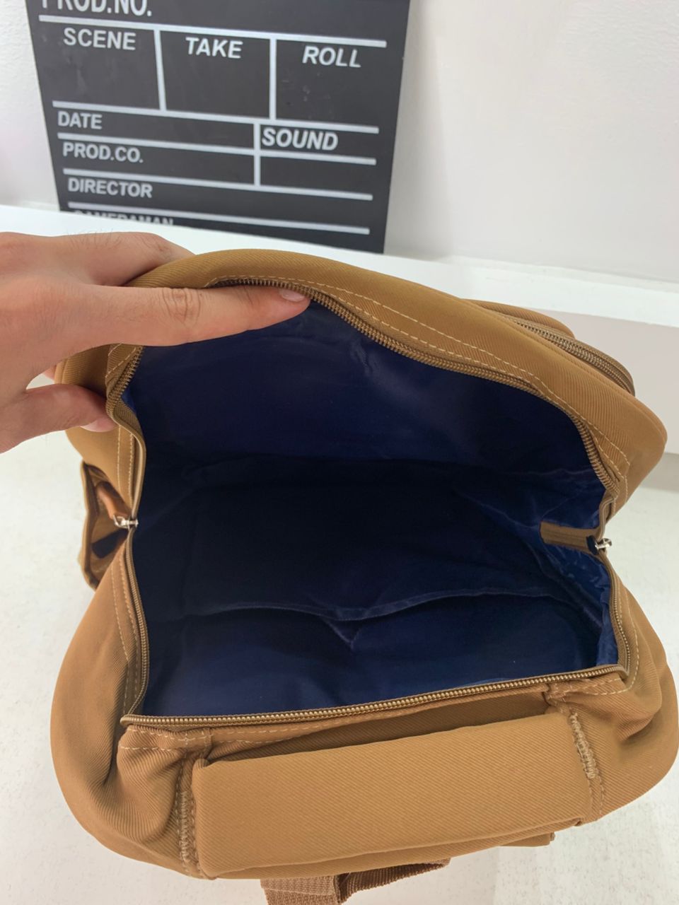 Sac à Dos Enfant Ludique avec Plusieurs Compartiment et un Peluche LM-5122 Marron – حقيبة ظهر للأطفال بني