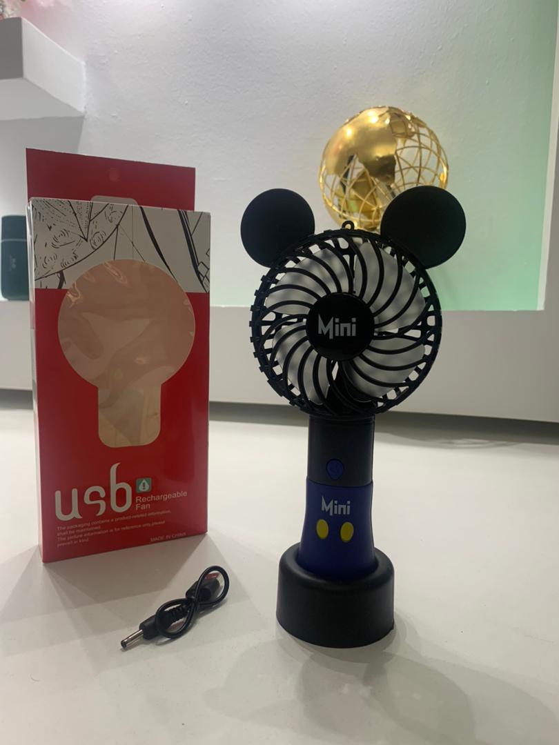 Ventilateur Rechargeable USB Mini Mousse avec 3 Niveaux de Vitesse – مروحة محمولة