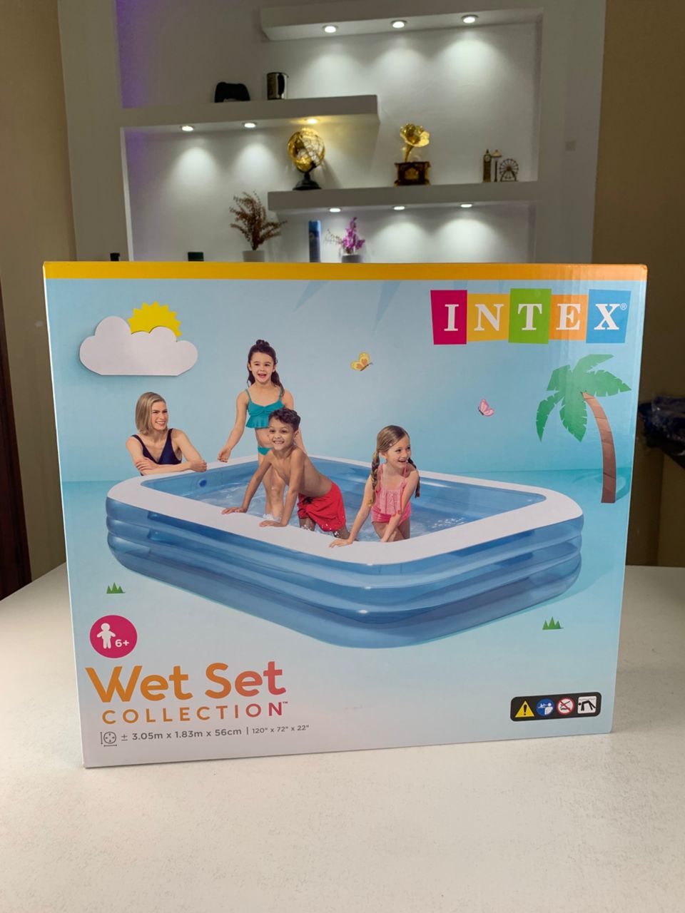 Grande Piscine Rectangulaire pour Enfants Intex 58484NP – مسبح حجم كبير للأطفال
