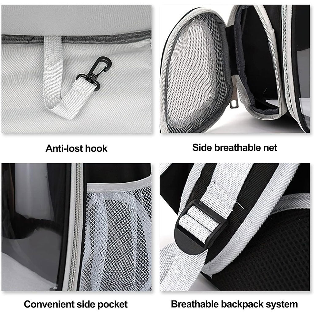 Sac à dos de transport pour chat avec design ventilé – محفظة ظهر للحيوانات الأليفة