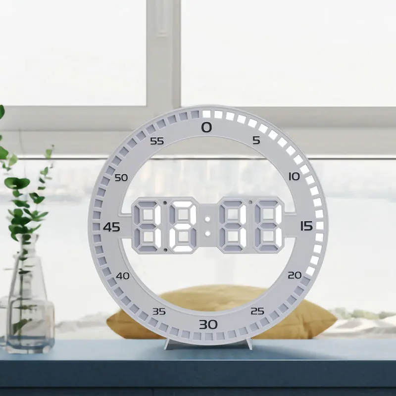 Horloge murale numérique 3D