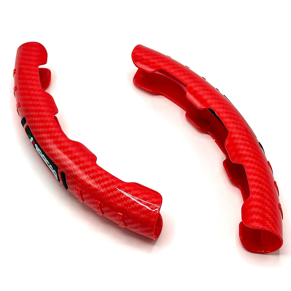 Couvre Volant Universel en Carbon Fiber 2Pcs