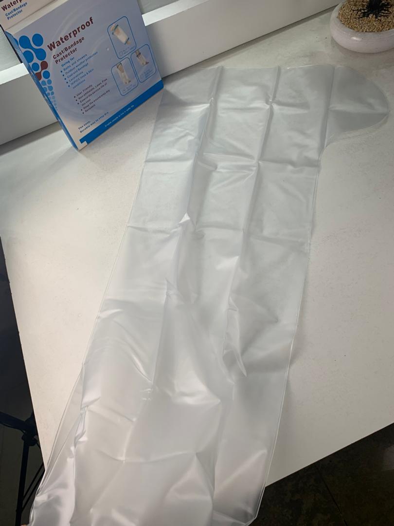 Housse de plâtre imperméable pour la douche, protection pour jambe adulte – غطاء عازل للمياه للرجل المكسورة كاملة