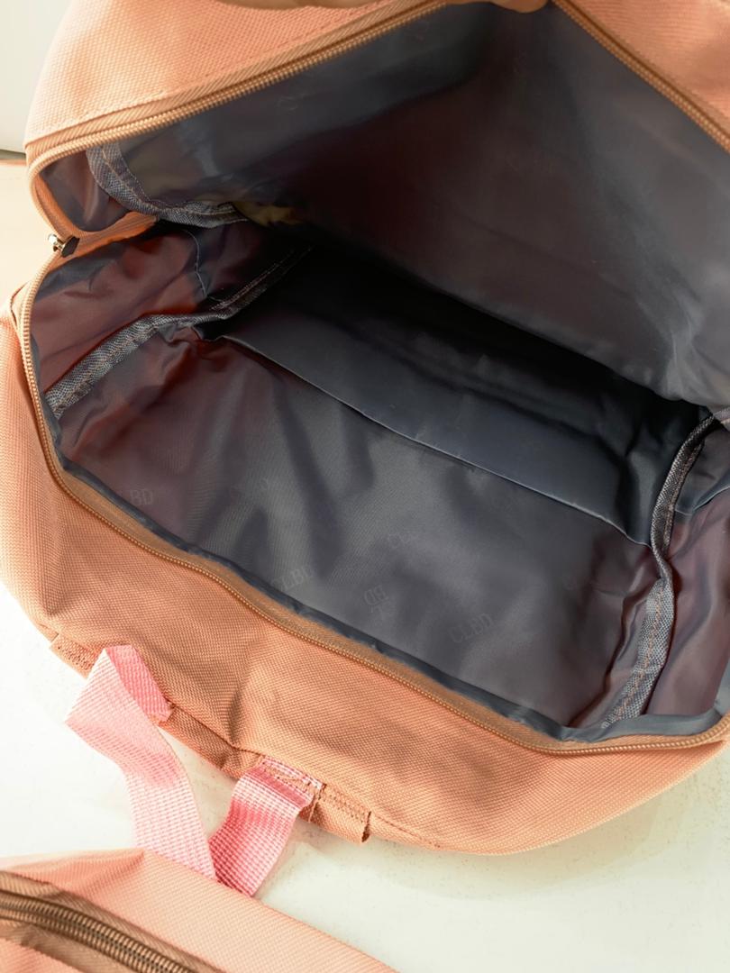 Ensemble de sacs d’école Kawai pour adolescents 4Pcs V3 CLBD Rose – محفظة 4 قطع كاواي وردي