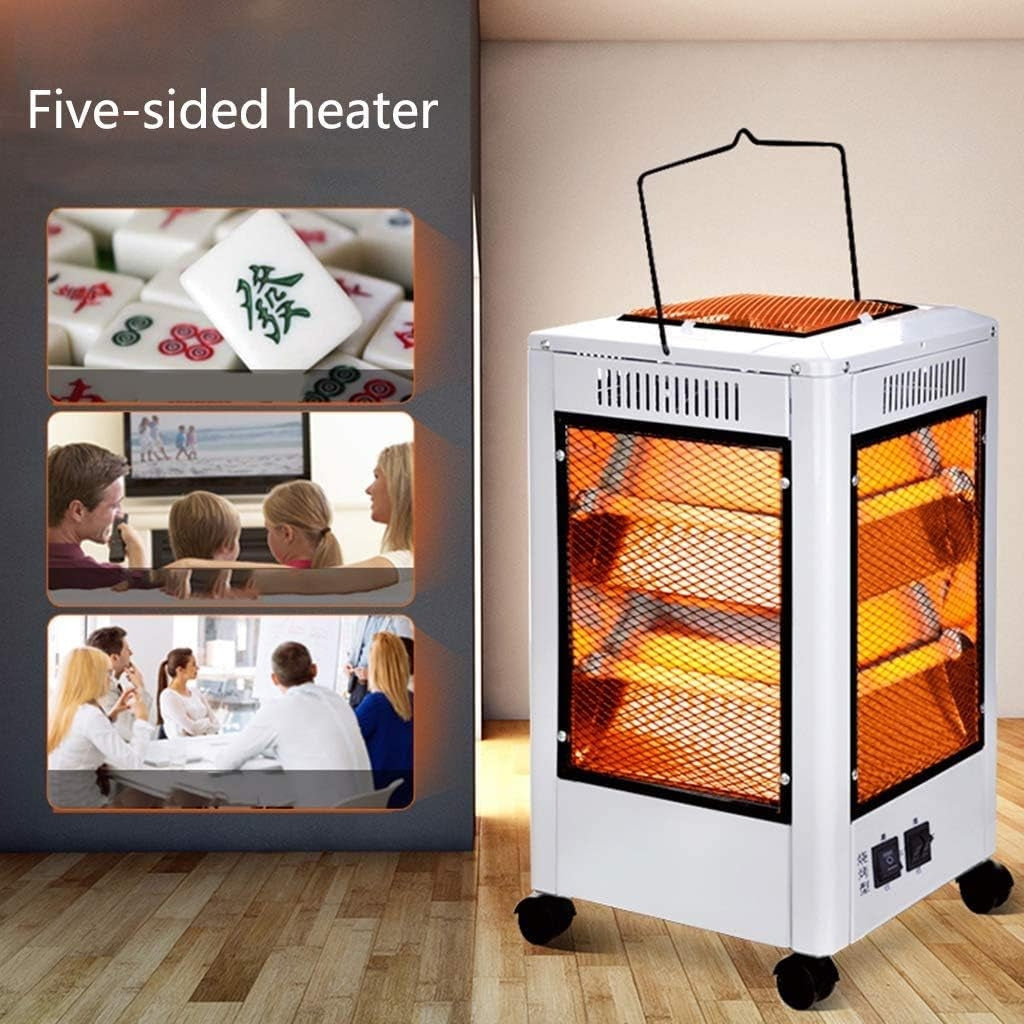 Chauffage Electrique et Gril 360 Degrés Eco Faible Consommation 5 façades 2000 W