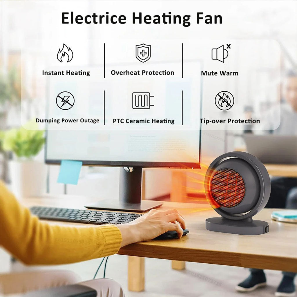 Chauffage électrique portable 380W avec fonction d’arrêt automatique – سخان كهربائي محمول